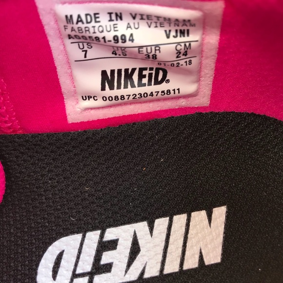 NWT NikeID Shield Free Run Print Pink WMNS - Picture 6 of 8